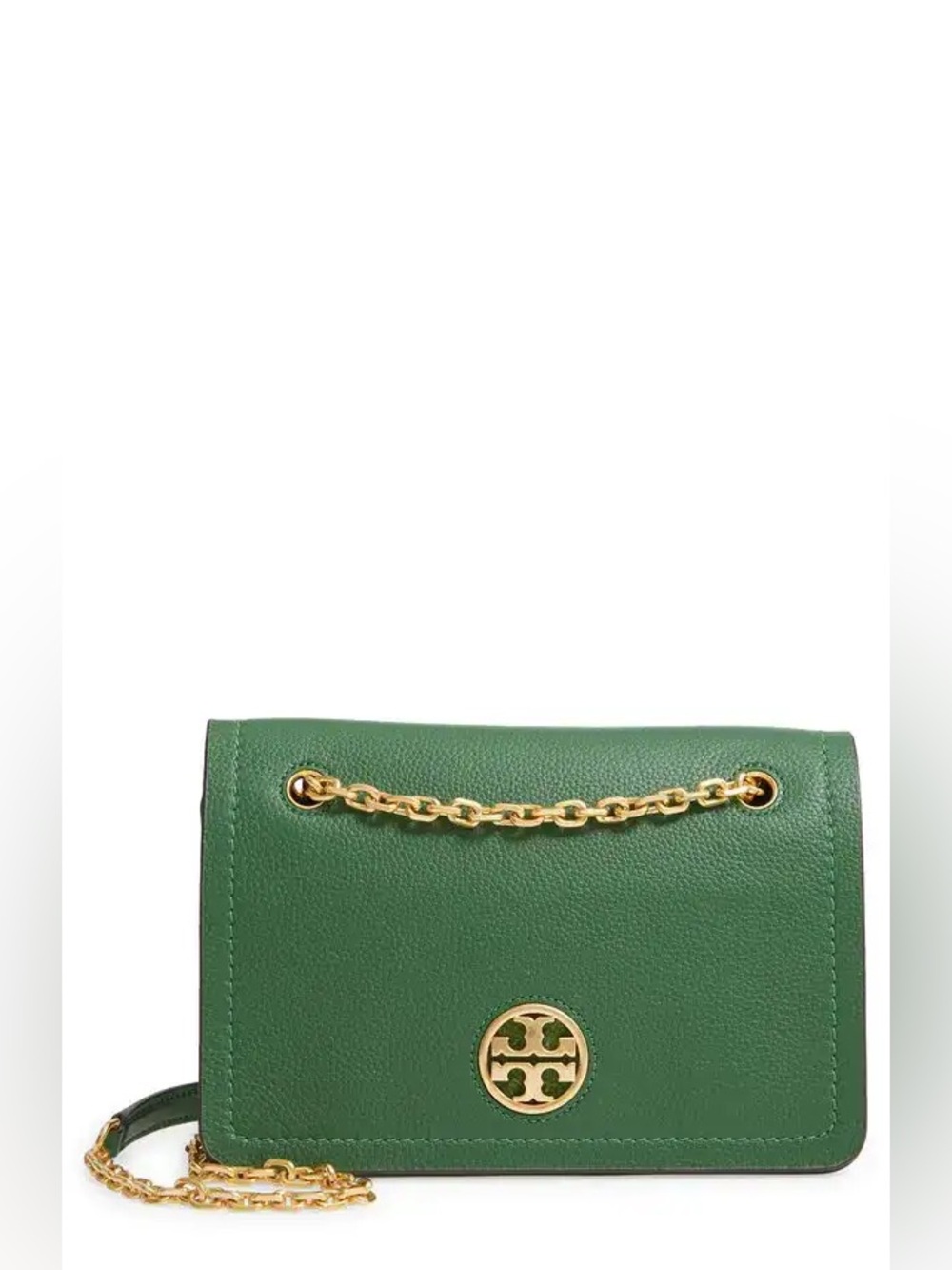 Tory Burch Carson Convertible Leather Crossbody Bag Green